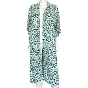 NWT Turquoise Cardigan/Duster OSFM
